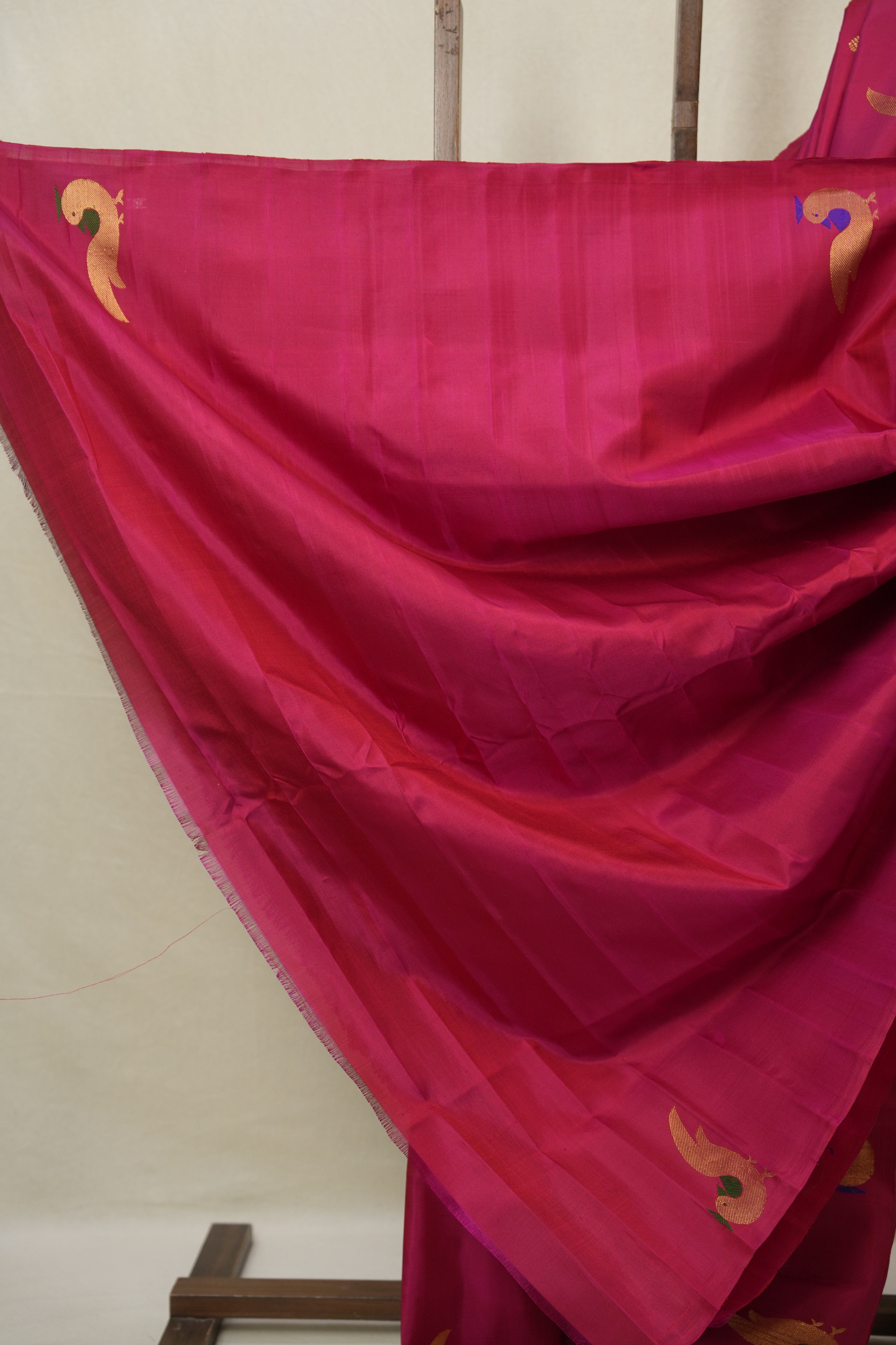 Dark Pink Gadwal Silk Saree - SRDPGSS625