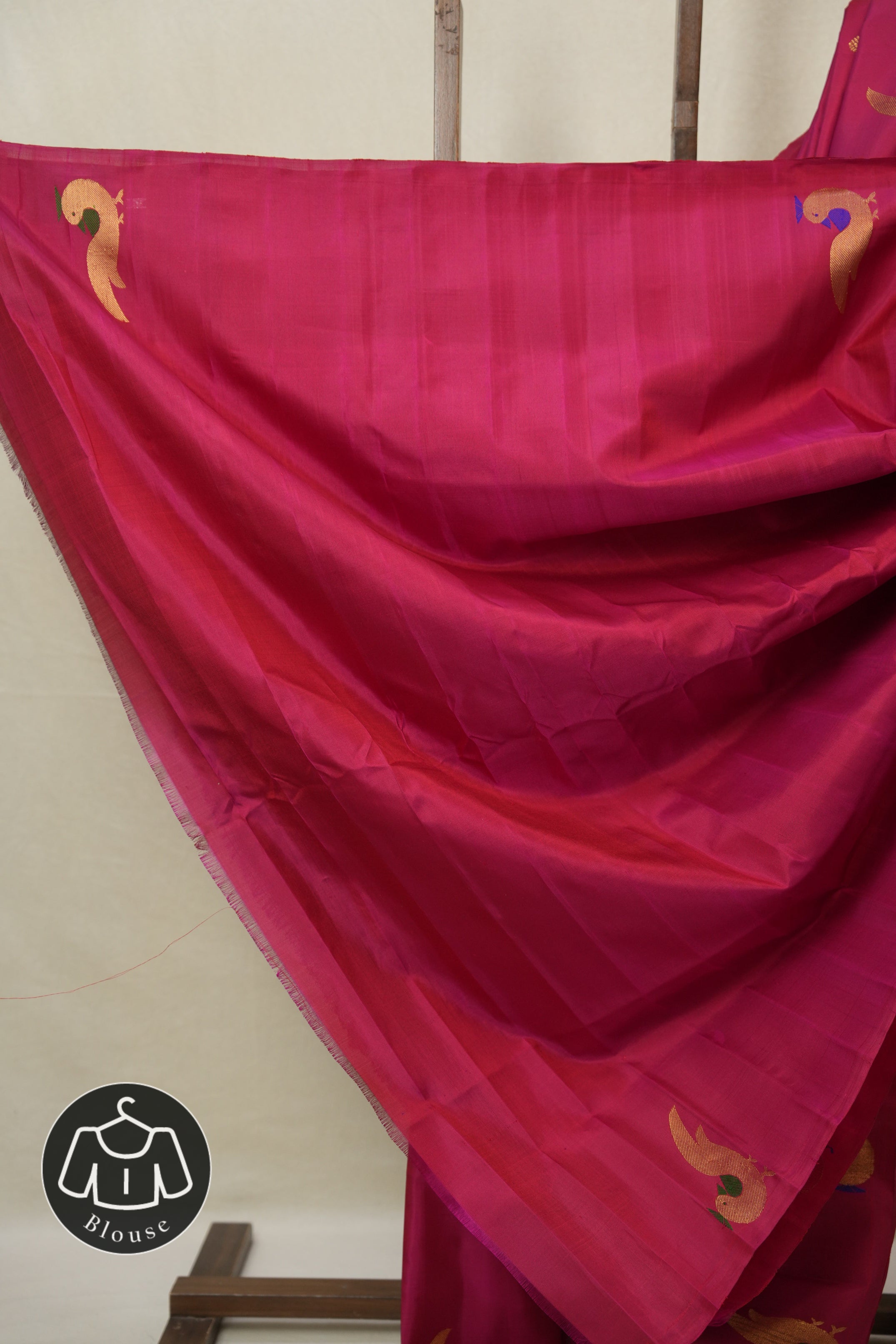 Dark Pink Gadwal Silk Saree - SRDPGSS625