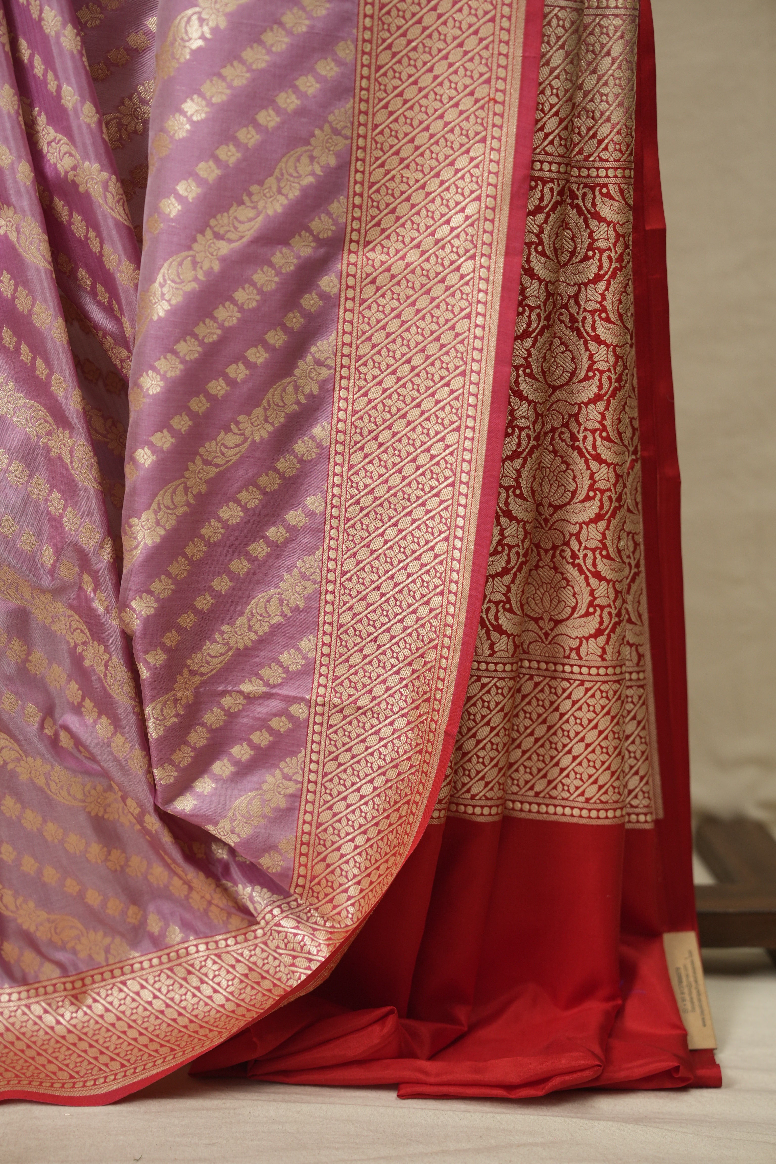 Pastel Purple Banarasi Silk Saree - SRPPBSS999