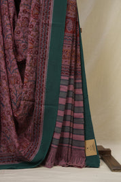 Lilac HBP Mangalgiri Cotton Saree - SRLHMCS032