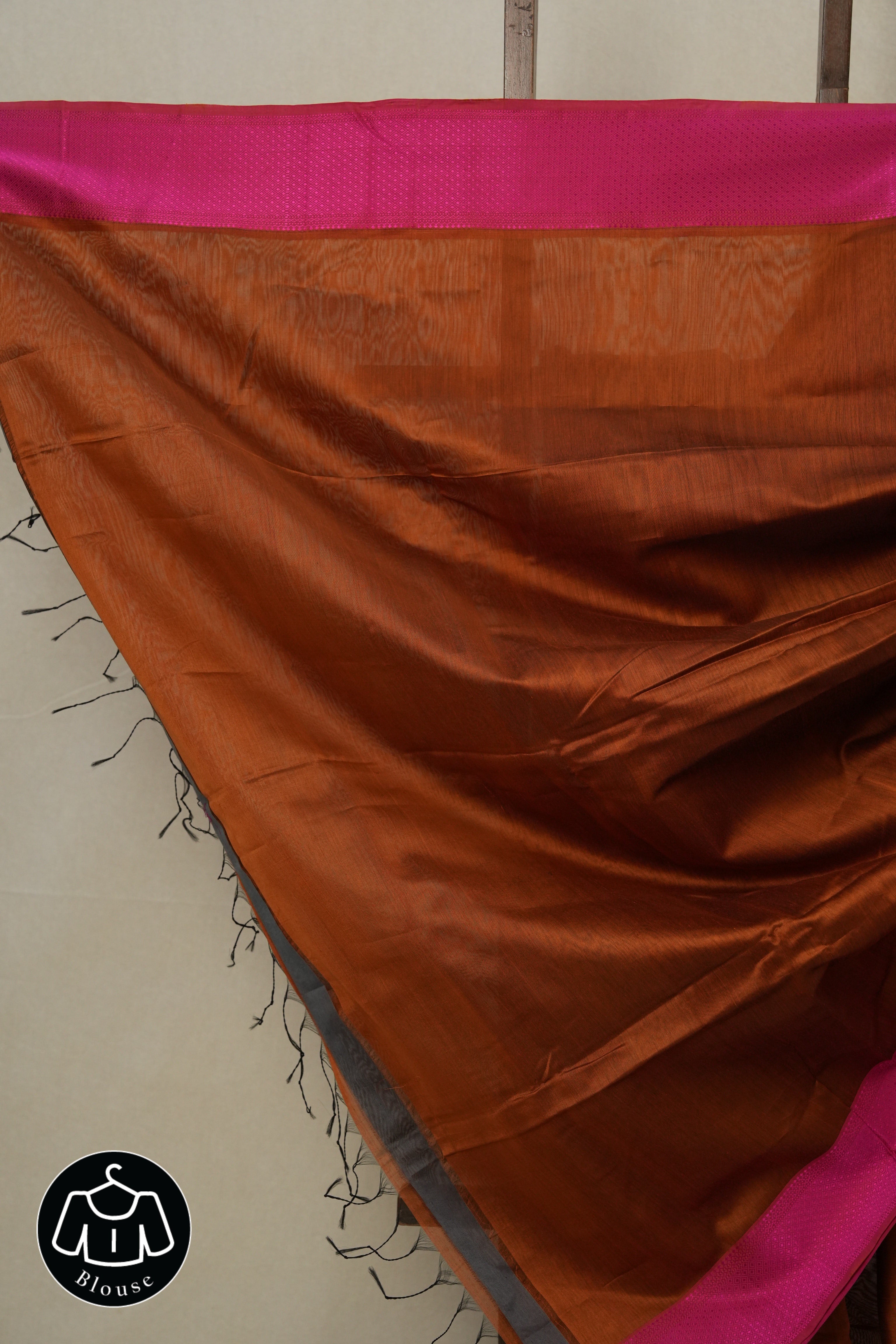 Copper Maheshwari Saree - SRCMS668