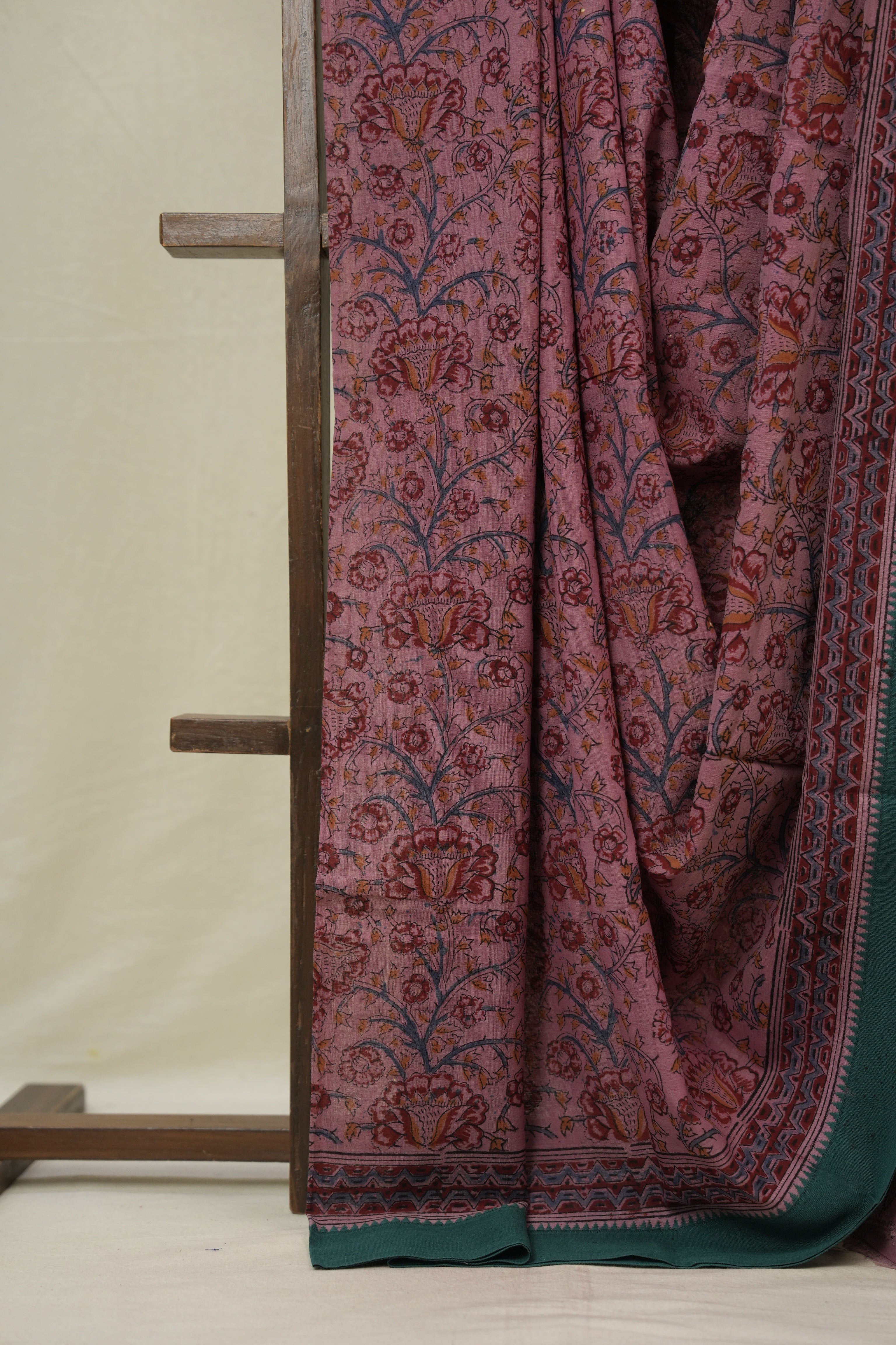Lilac HBP Mangalgiri Cotton Saree - SRLHMCS032