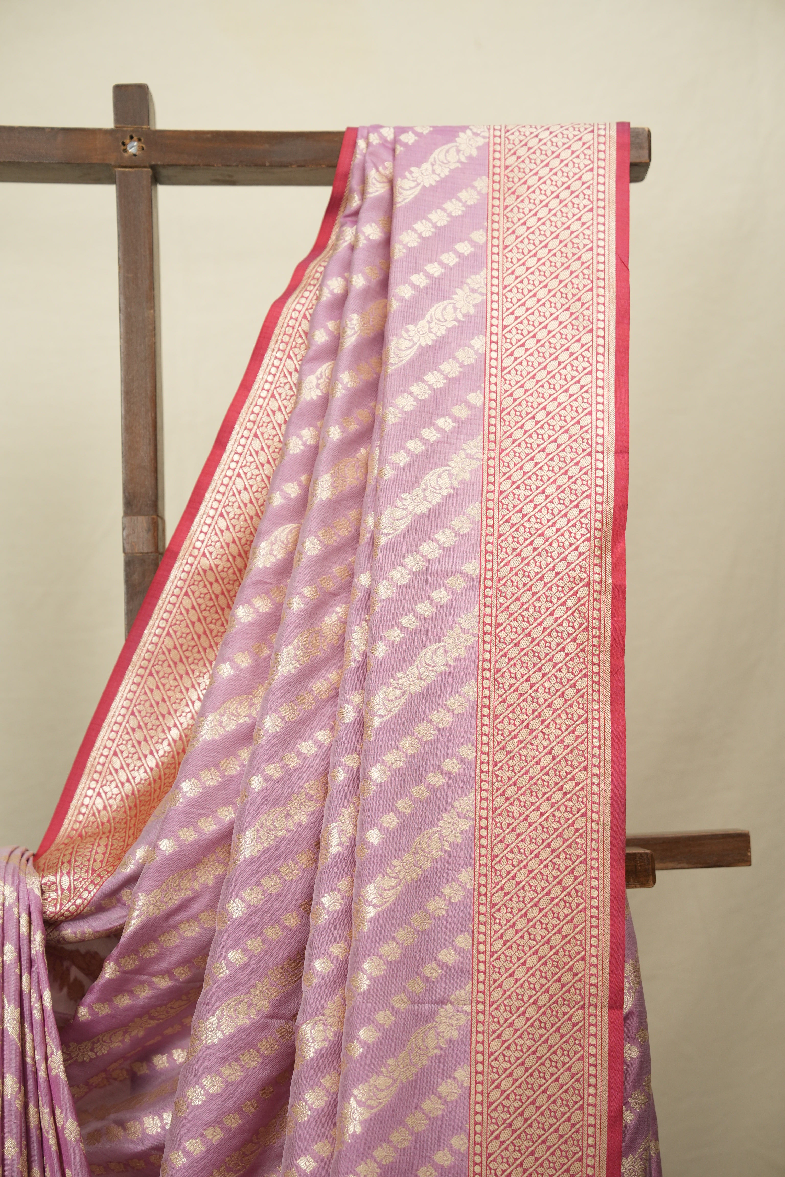 Pastel Purple Banarasi Silk Saree - SRPPBSS999