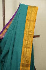 Rama Green Narayan Peth Cotton Saree - SRRGNPCS75