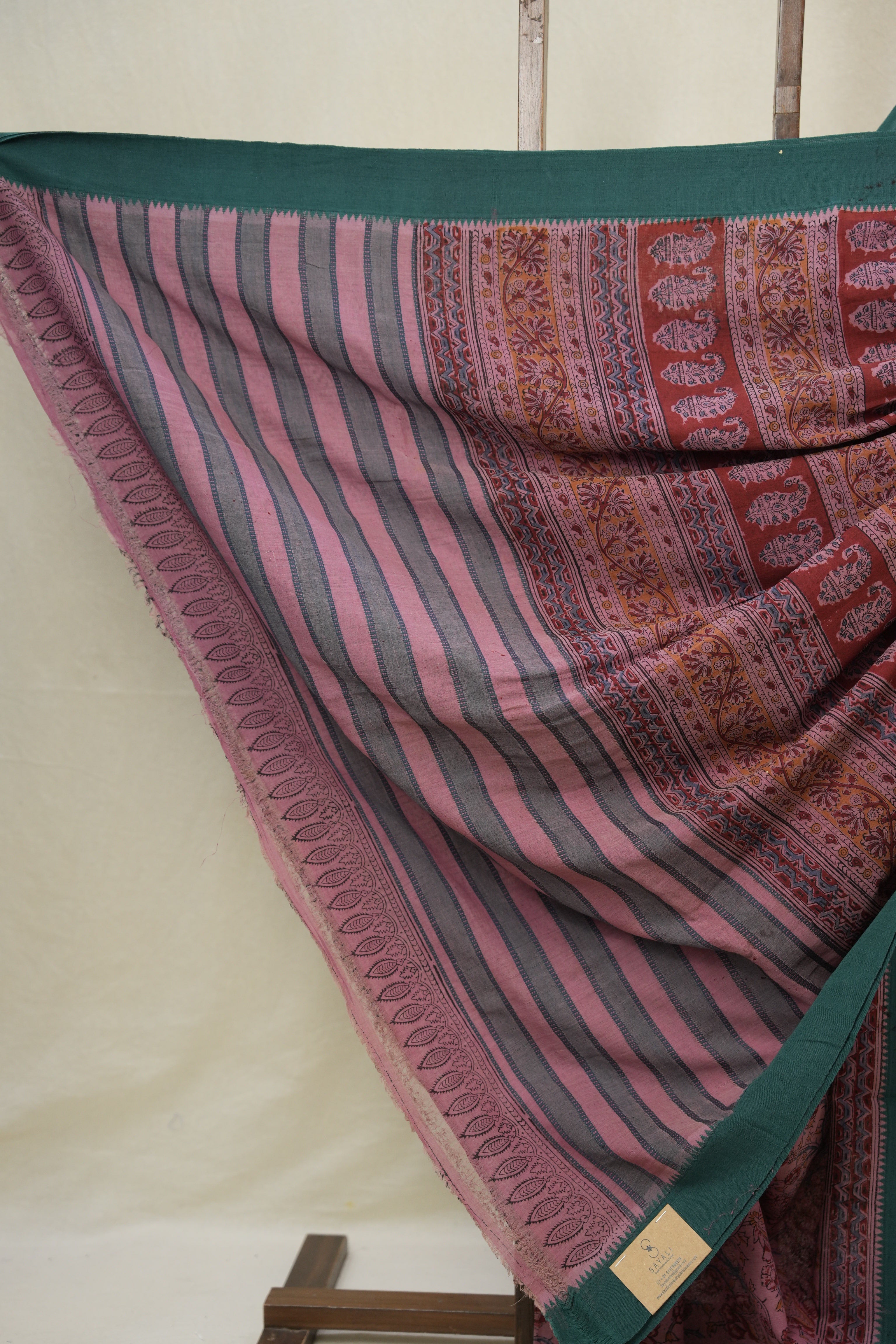 Lilac HBP Mangalgiri Cotton Saree - SRLHMCS032
