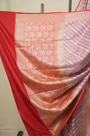 Pastel Purple Banarasi Silk Saree - SRPPBSS999