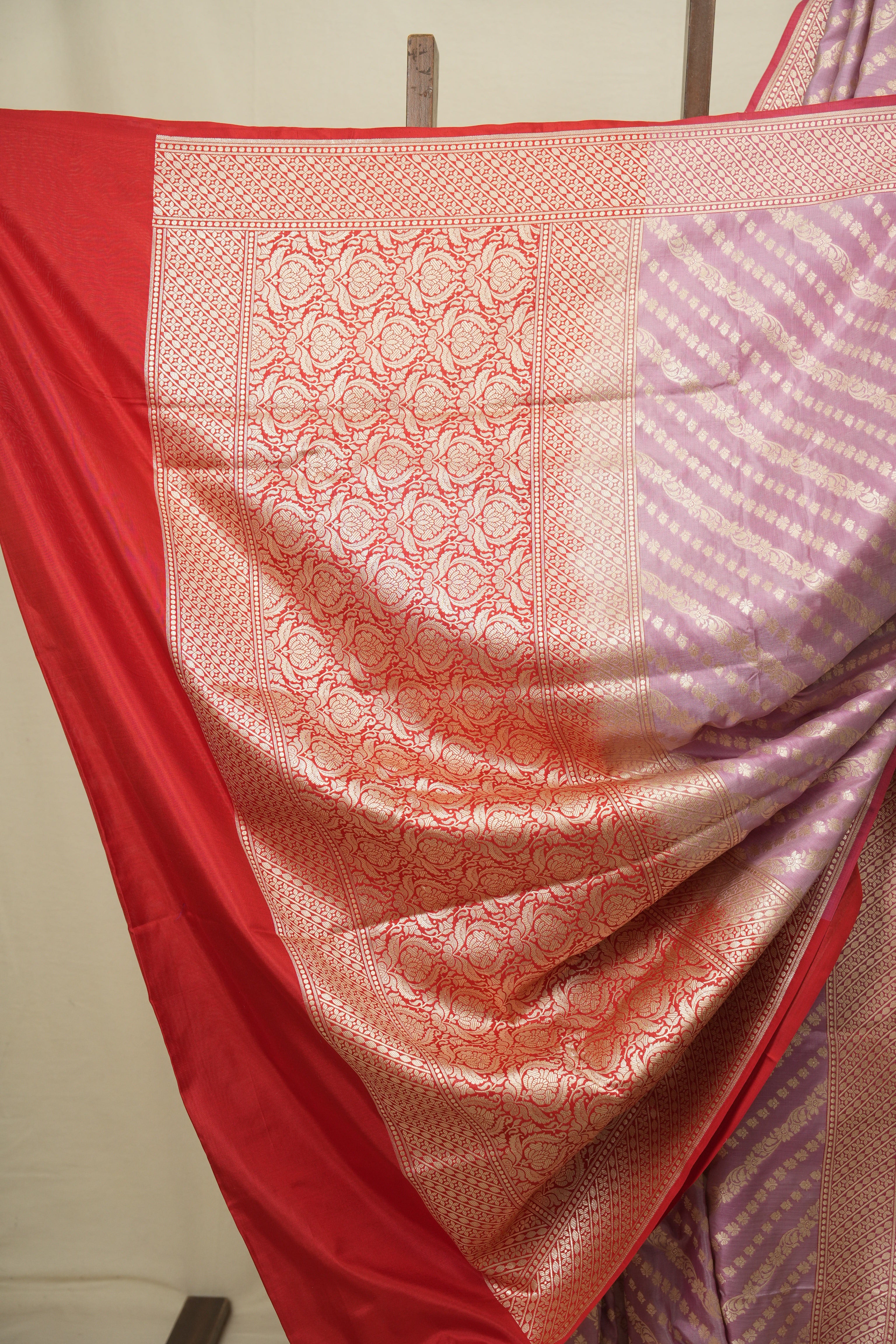 Pastel Purple Banarasi Silk Saree - SRPPBSS999