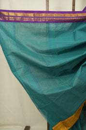 Rama Green Narayan Peth Cotton Saree - SRRGNPCS75