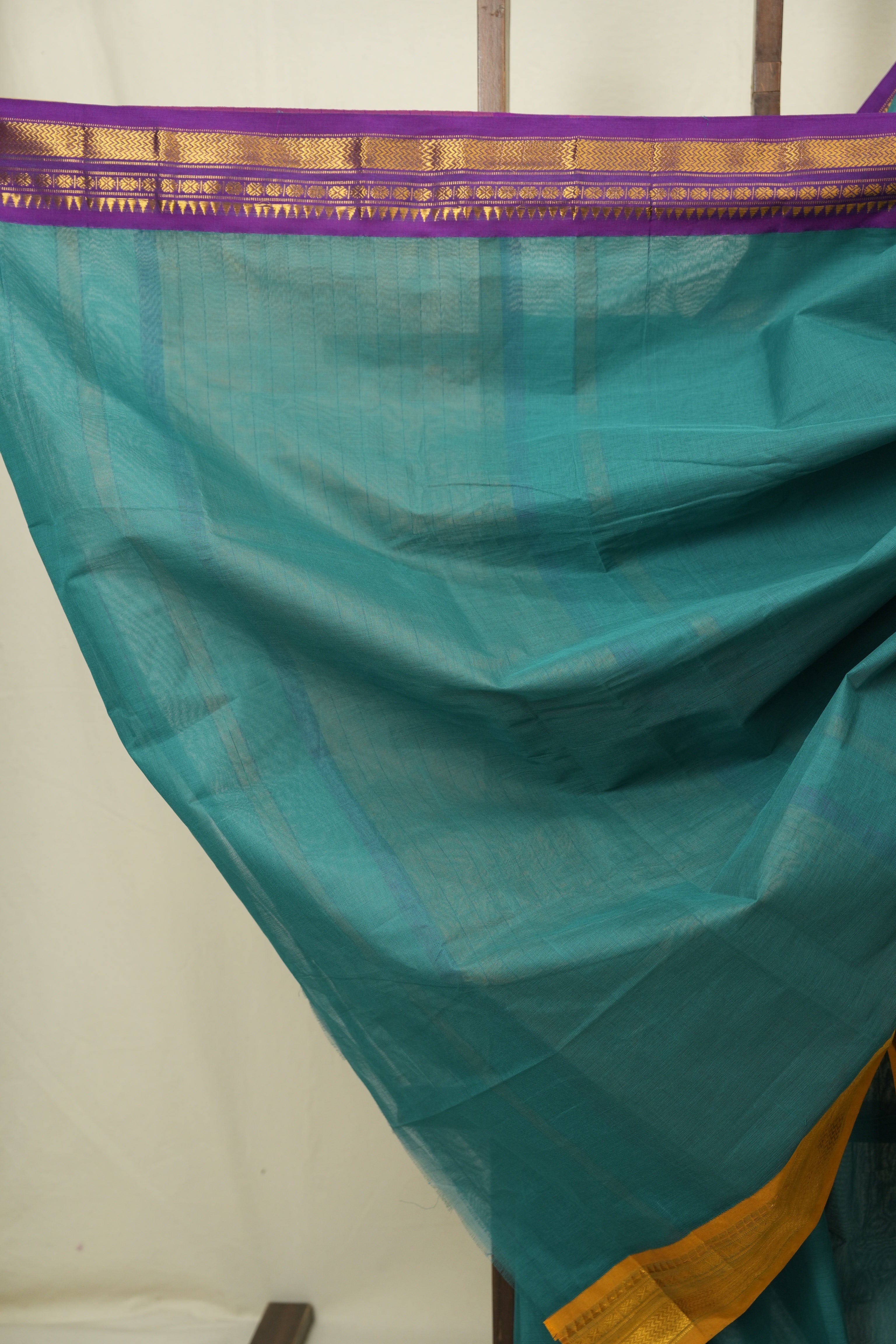 Rama Green Narayan Peth Cotton Saree - SRRGNPCS75