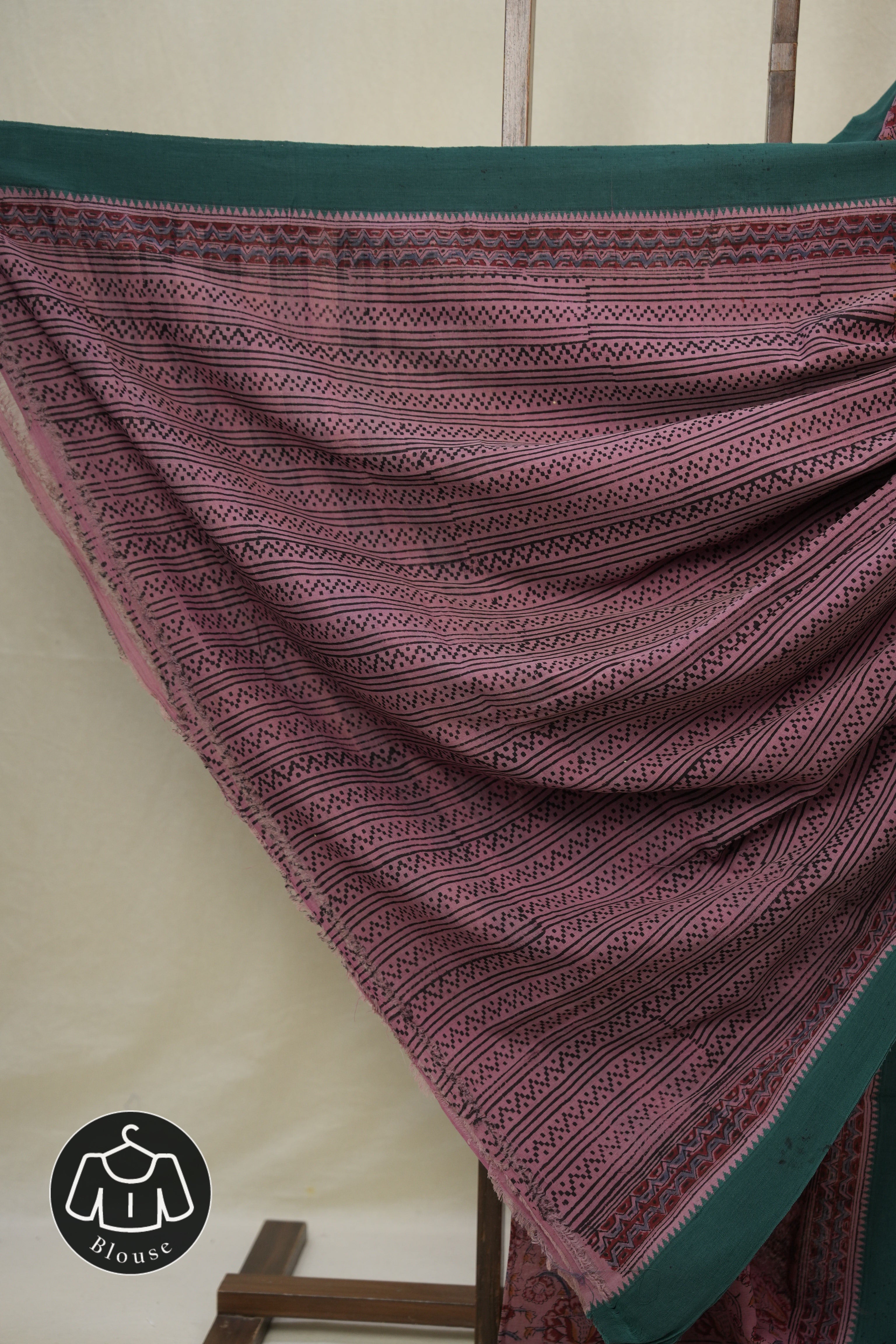 Lilac HBP Mangalgiri Cotton Saree - SRLHMCS032
