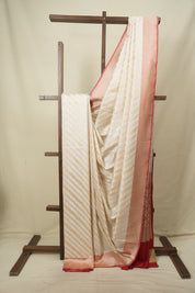 White Banarasi Silk Saree - SRWBSS998