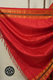 Two Tone Green Gadwal Silk Saree - SRTTGGSS622