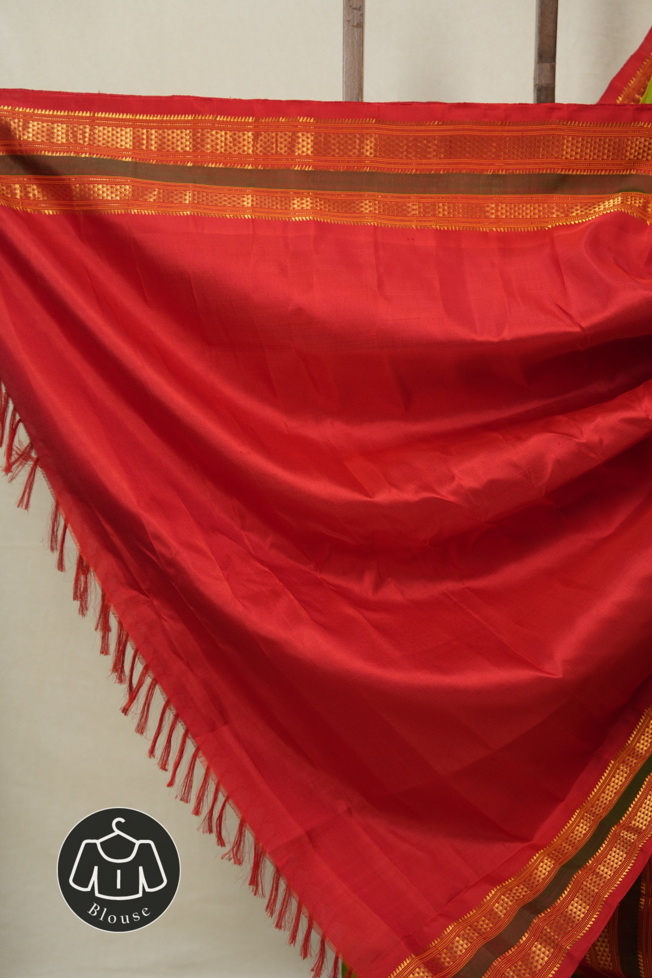 Two Tone Green Gadwal Silk Saree - SRTTGGSS622