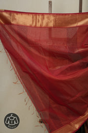 Brown Maheshwari Tissue Saree - SRBMTS610