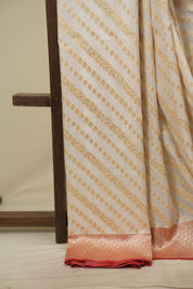White Banarasi Silk Saree - SRWBSS998