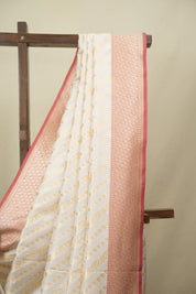 White Banarasi Silk Saree - SRWBSS998