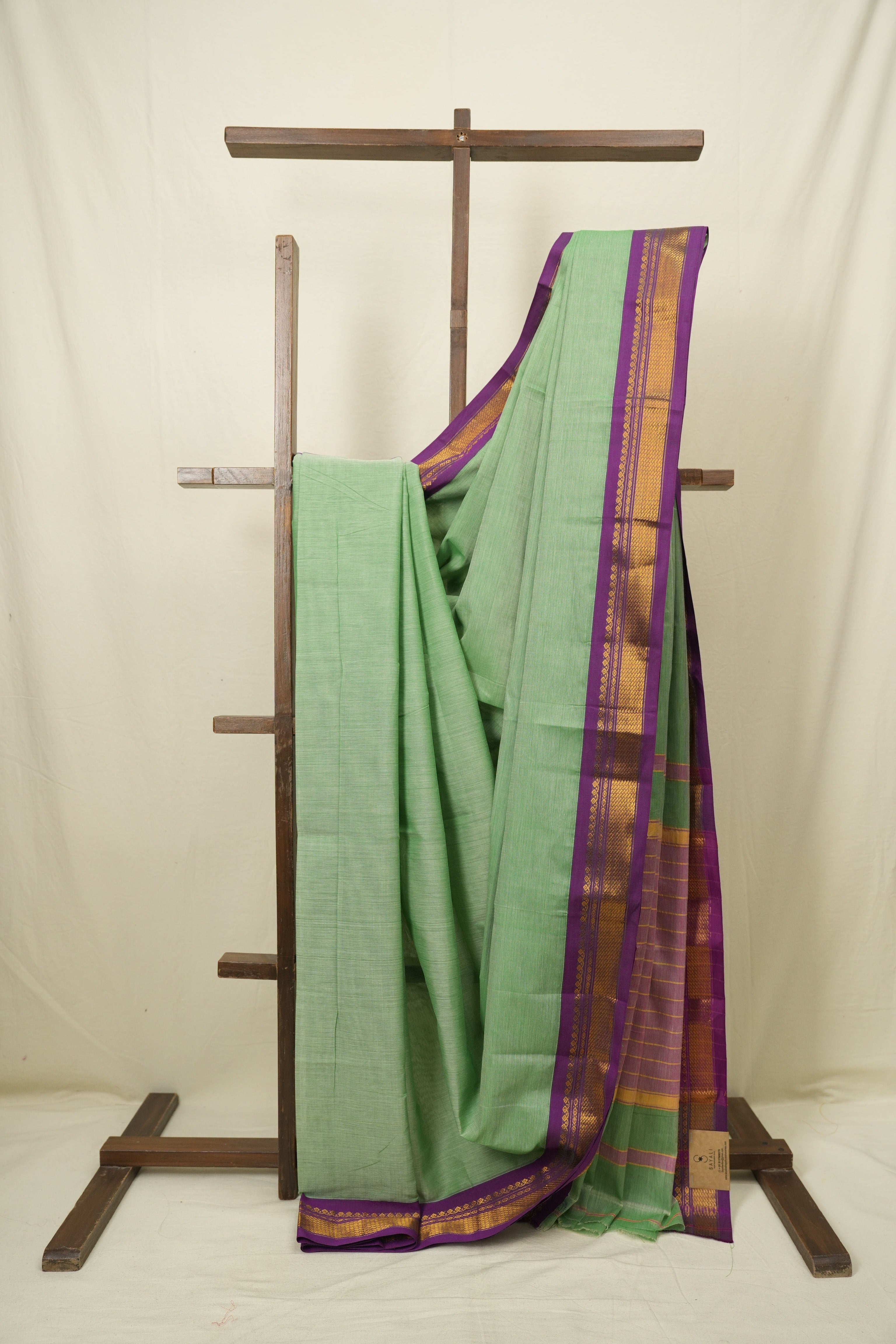 Pista Narayan Peth Cotton Saree - SRPNPCS72