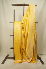 Yellow Banarasi Silk Saree - SRYBSS1002