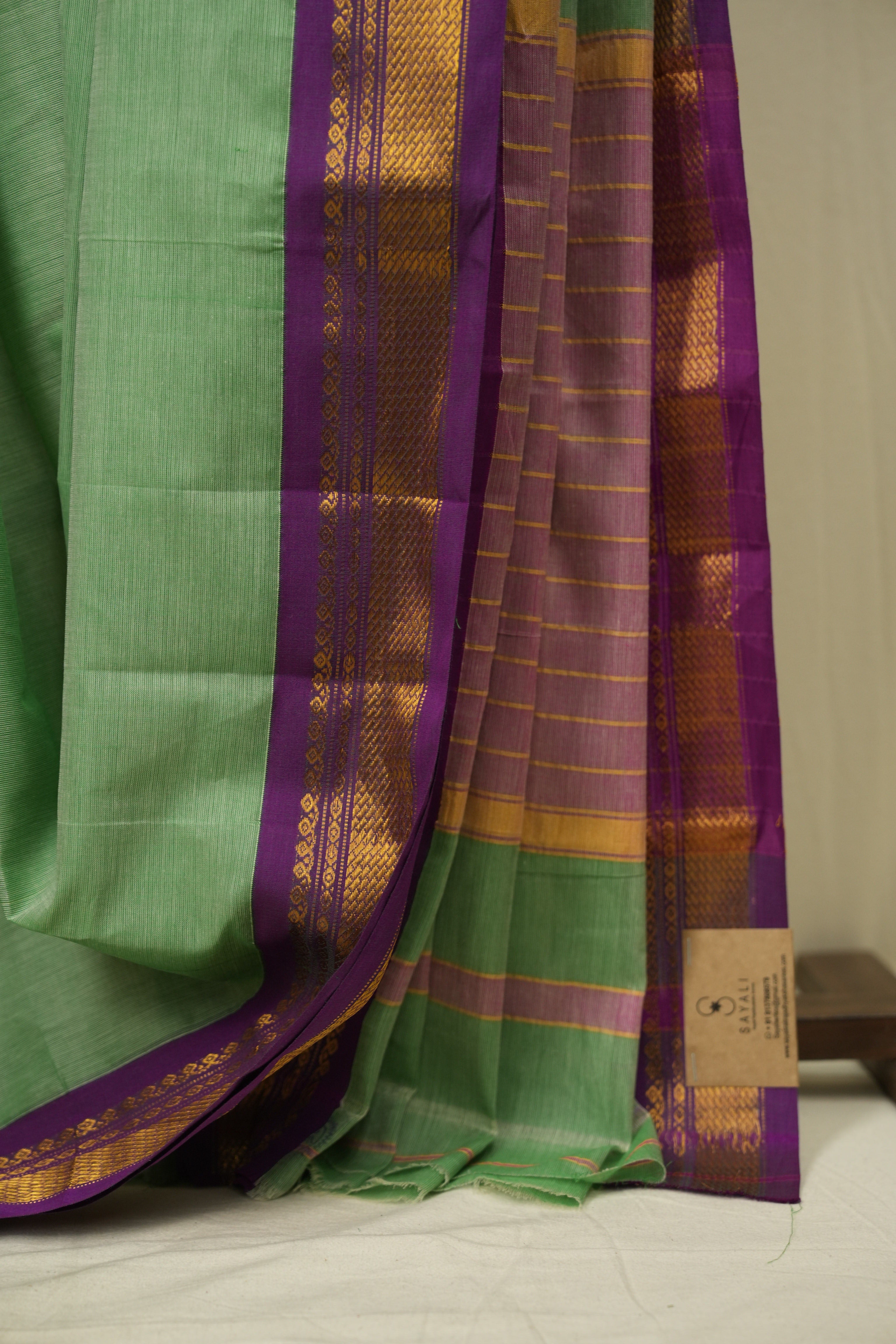 Pista Narayan Peth Cotton Saree - SRPNPCS72