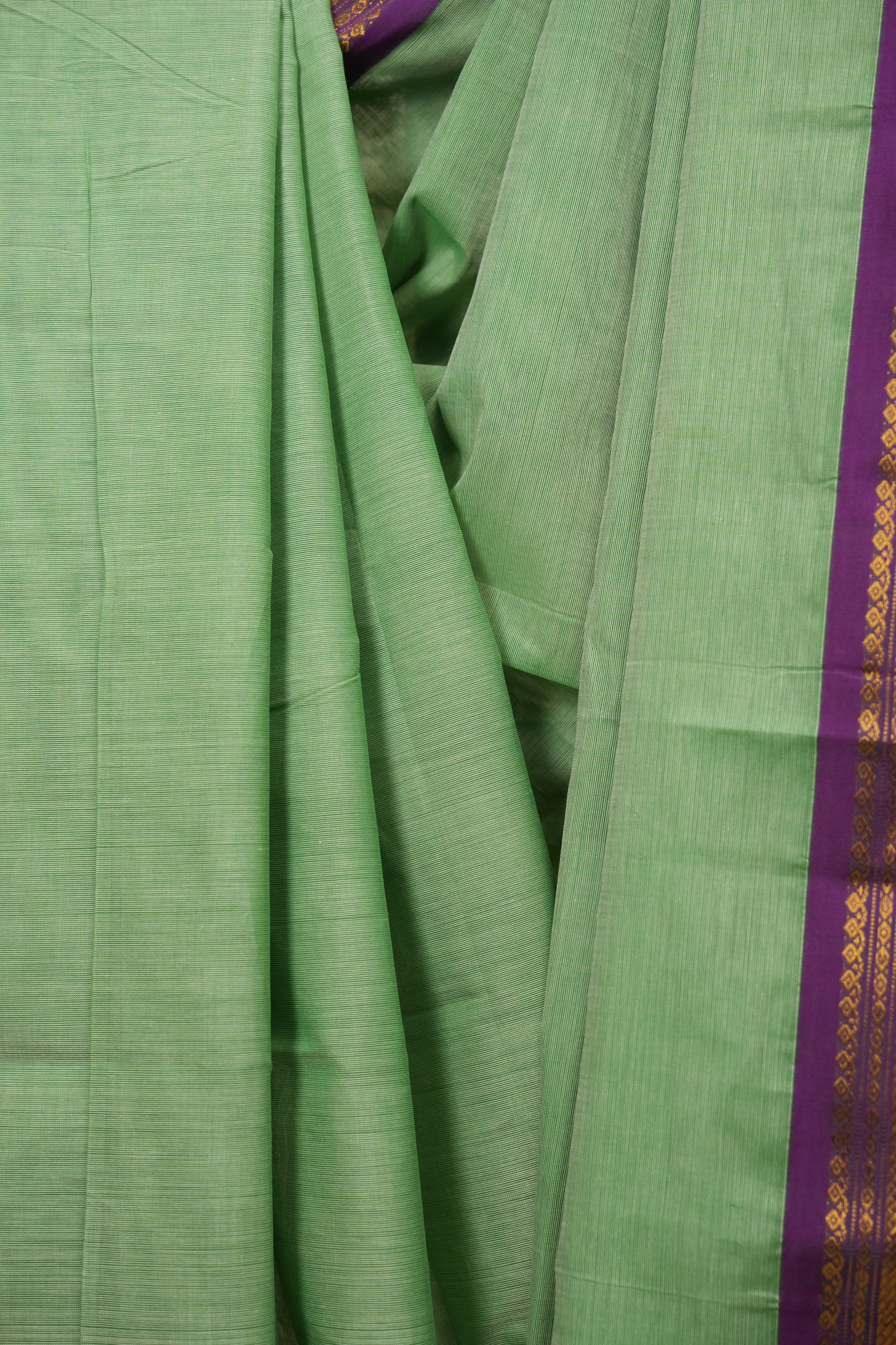 Pista Narayan Peth Cotton Saree - SRPNPCS72