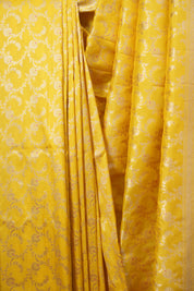 Yellow Banarasi Silk Saree - SRYBSS1002