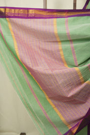 Pista Narayan Peth Cotton Saree - SRPNPCS72