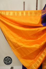 Blue Gadwal Silk Saree - SRBGSS624