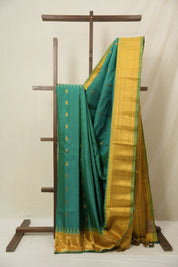 Green Gadwal Silk Saree - SRGGSS621