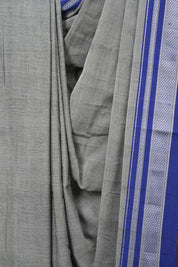 Grey Cotton Ilkal Saree - SRGCIS1027