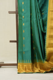 Green Gadwal Silk Saree - SRGGSS621