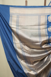 Peacock Blue Banarasi Silk Saree - SRPBBSS1006