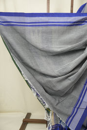 Grey Cotton Ilkal Saree - SRGCIS1027
