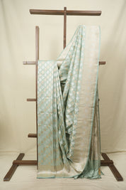 Sage Green Banarasi Silk Saree - SRSGBSS1004