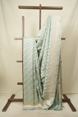 Sage Green Banarasi Silk Saree - SRSGBSS1004