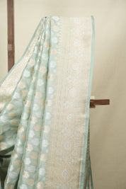 Sage Green Banarasi Silk Saree - SRSGBSS1004