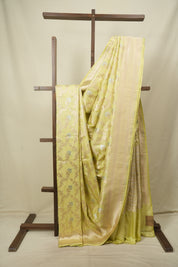 Pista Green Banarasi Silk Saree - SRPGBSS1003