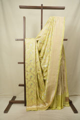 Pista Green Banarasi Silk Saree - SRPGBSS1003