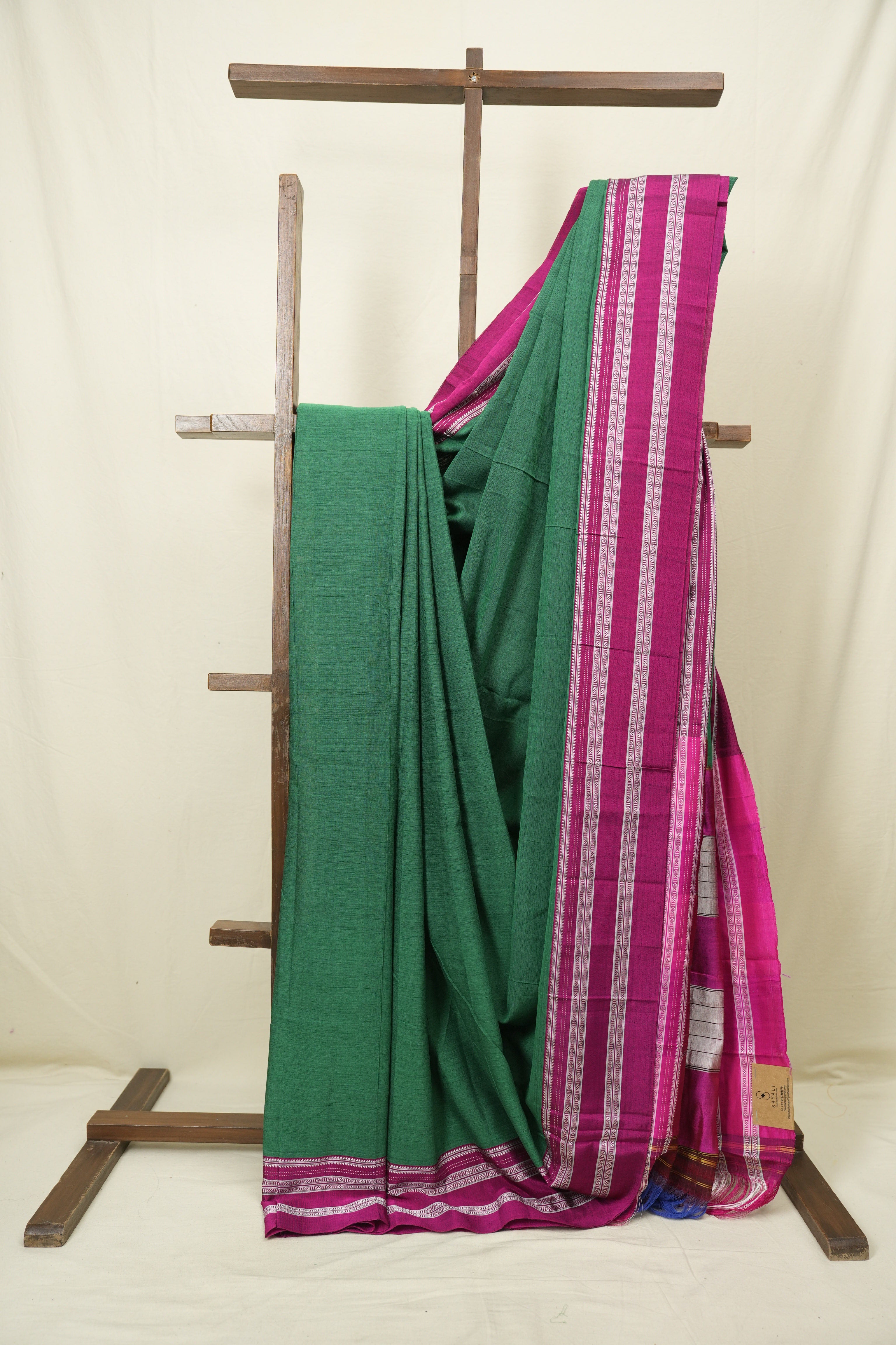 Green Cotton Ilkal Saree - SRGCIS1028
