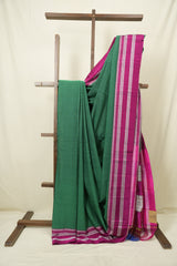 Green Cotton Ilkal Saree - SRGCIS1028