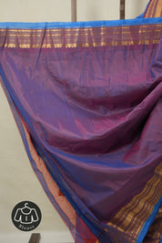 Blue Gadwal Cotton Silk Saree - SRBGCSS190