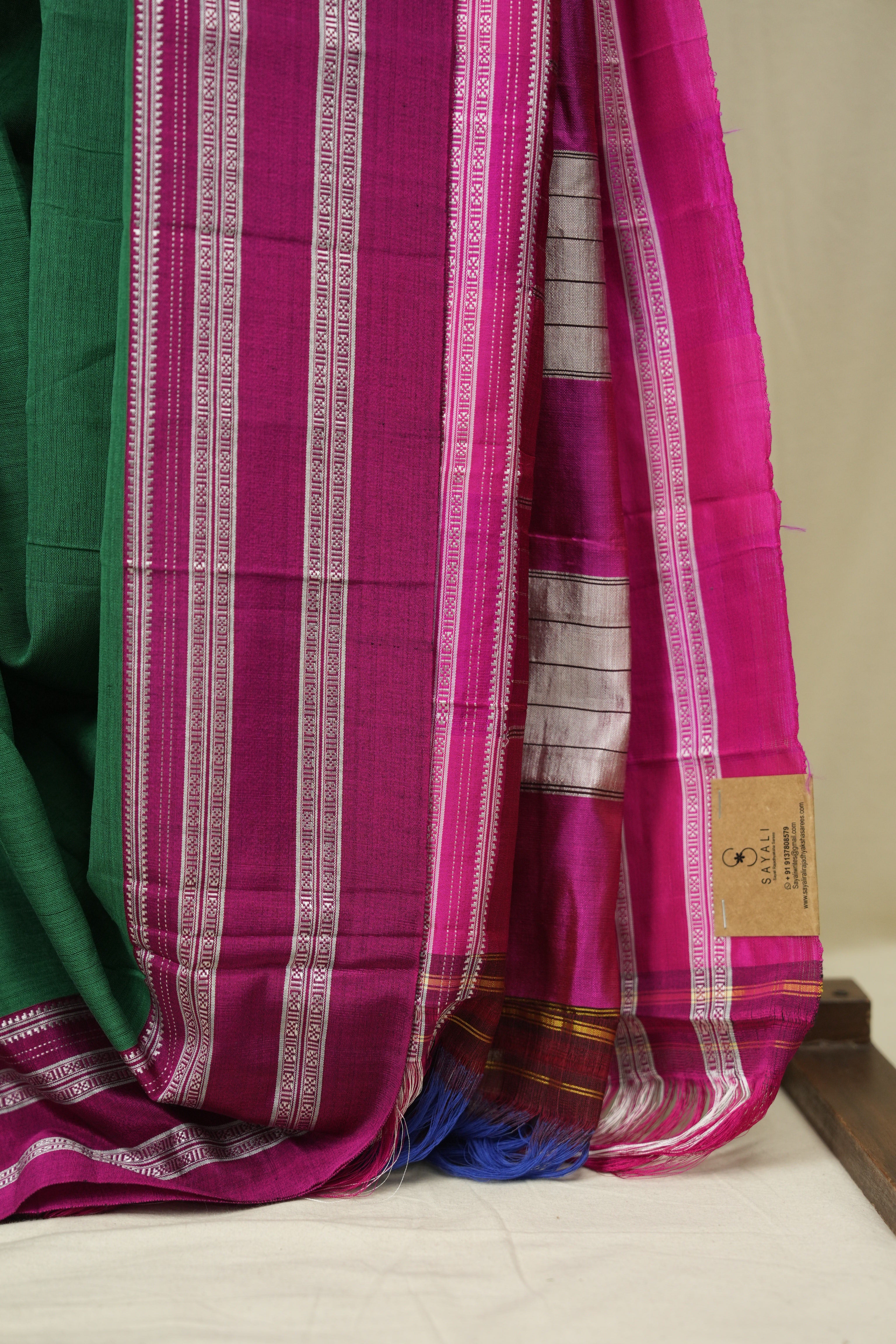 Green Cotton Ilkal Saree - SRGCIS1028