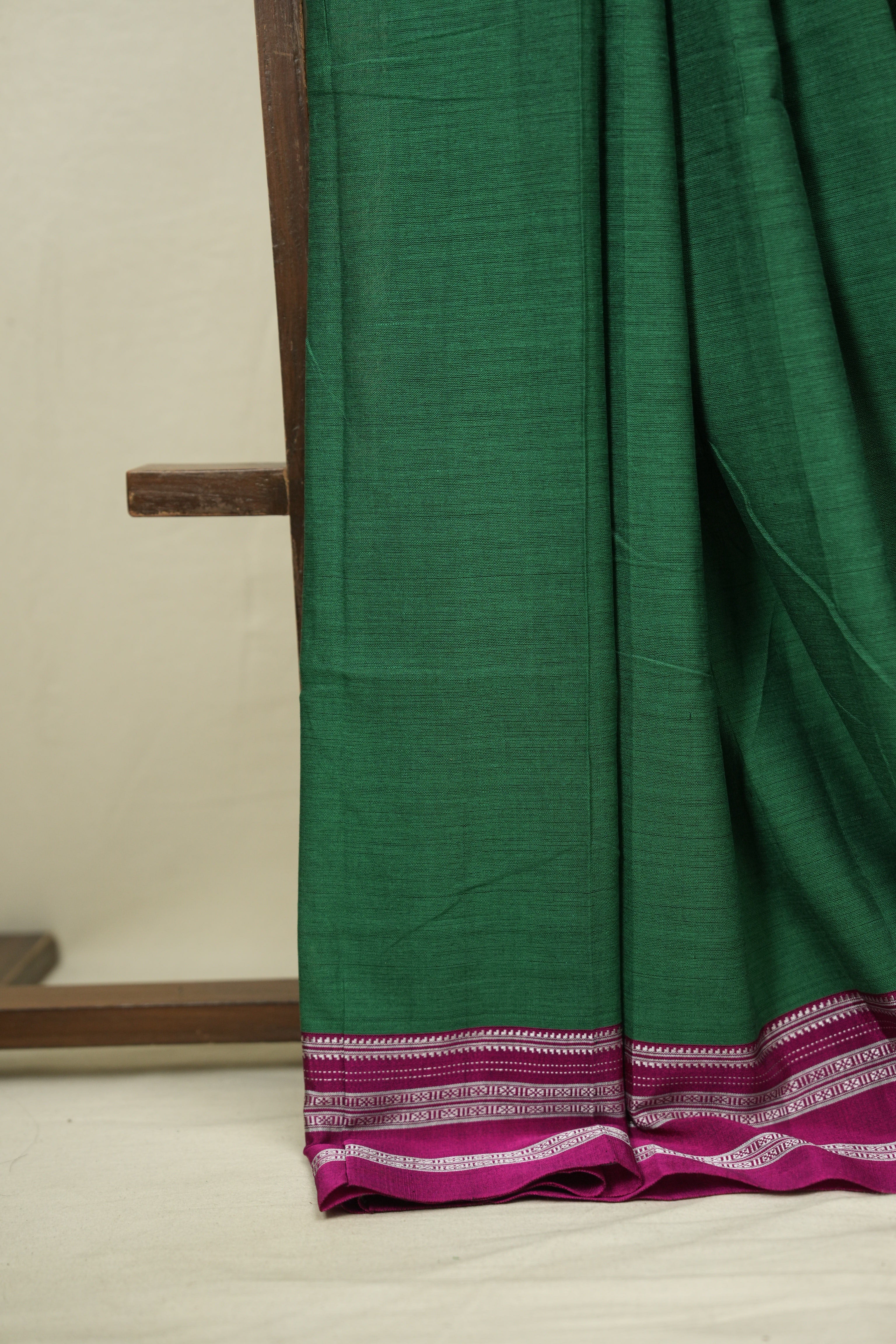 Green Cotton Ilkal Saree - SRGCIS1028