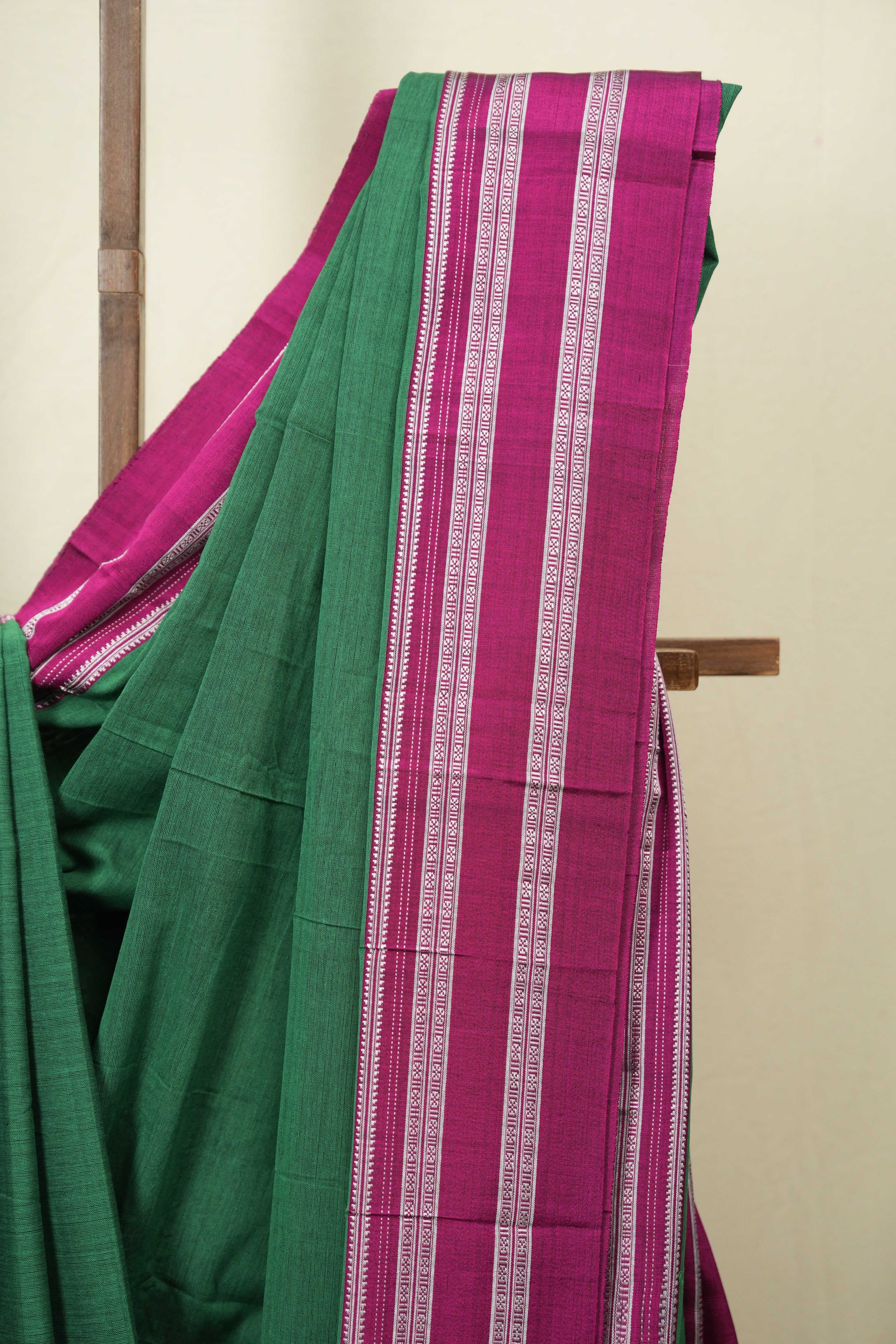 Green Cotton Ilkal Saree - SRGCIS1028