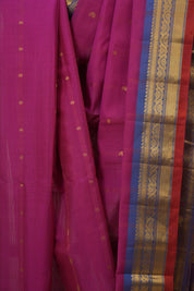 Rani Pink Gadwal Cotton Silk Saree - SRRPGCSS192