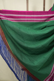 Green Cotton Ilkal Saree - SRGCIS1028