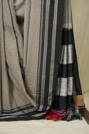 Slate Grey Cotton Ilkal Saree - SRSGCIS1037