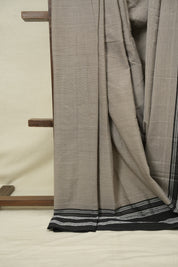 Slate Grey Cotton Ilkal Saree - SRSGCIS1037