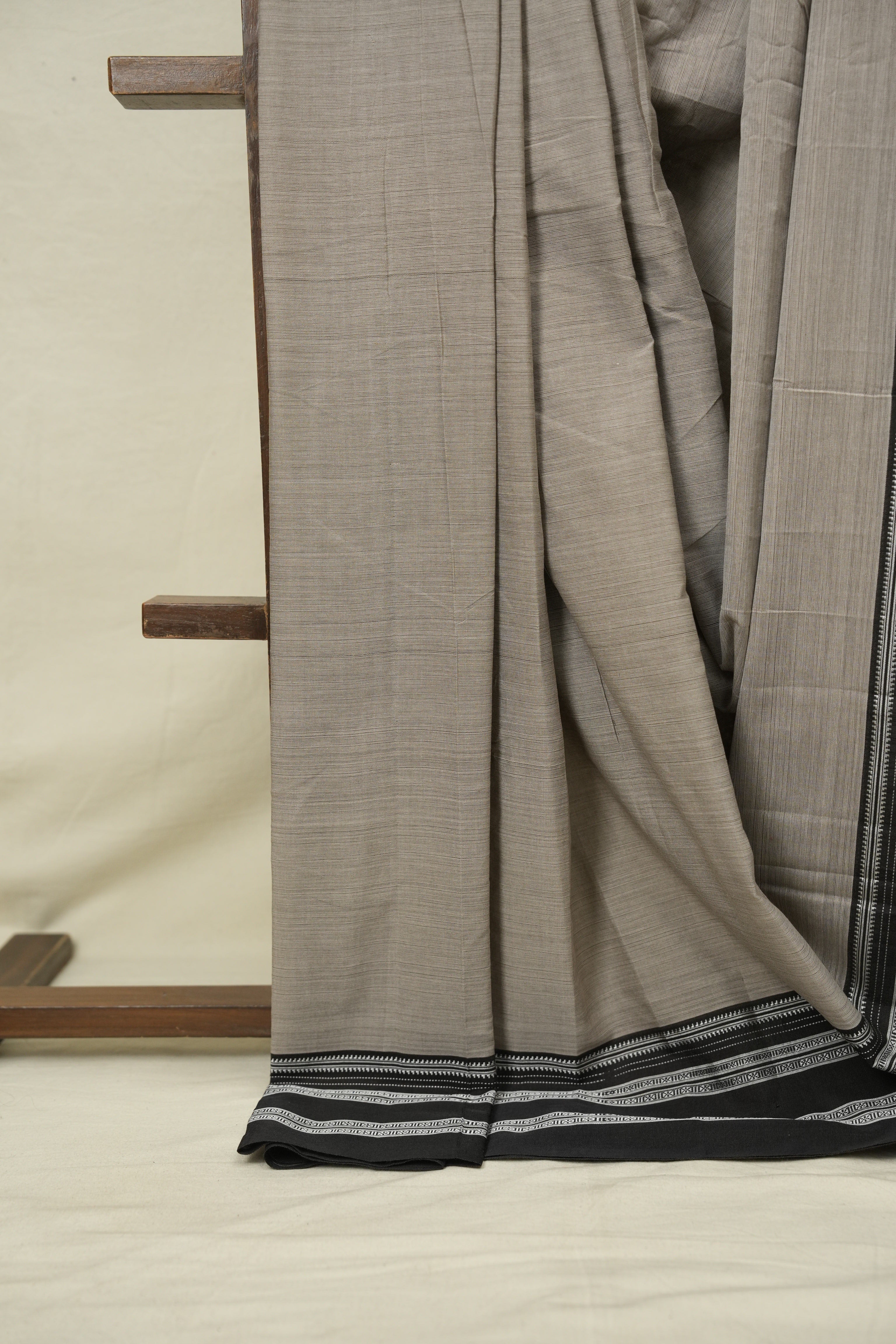 Slate Grey Cotton Ilkal Saree - SRSGCIS1037