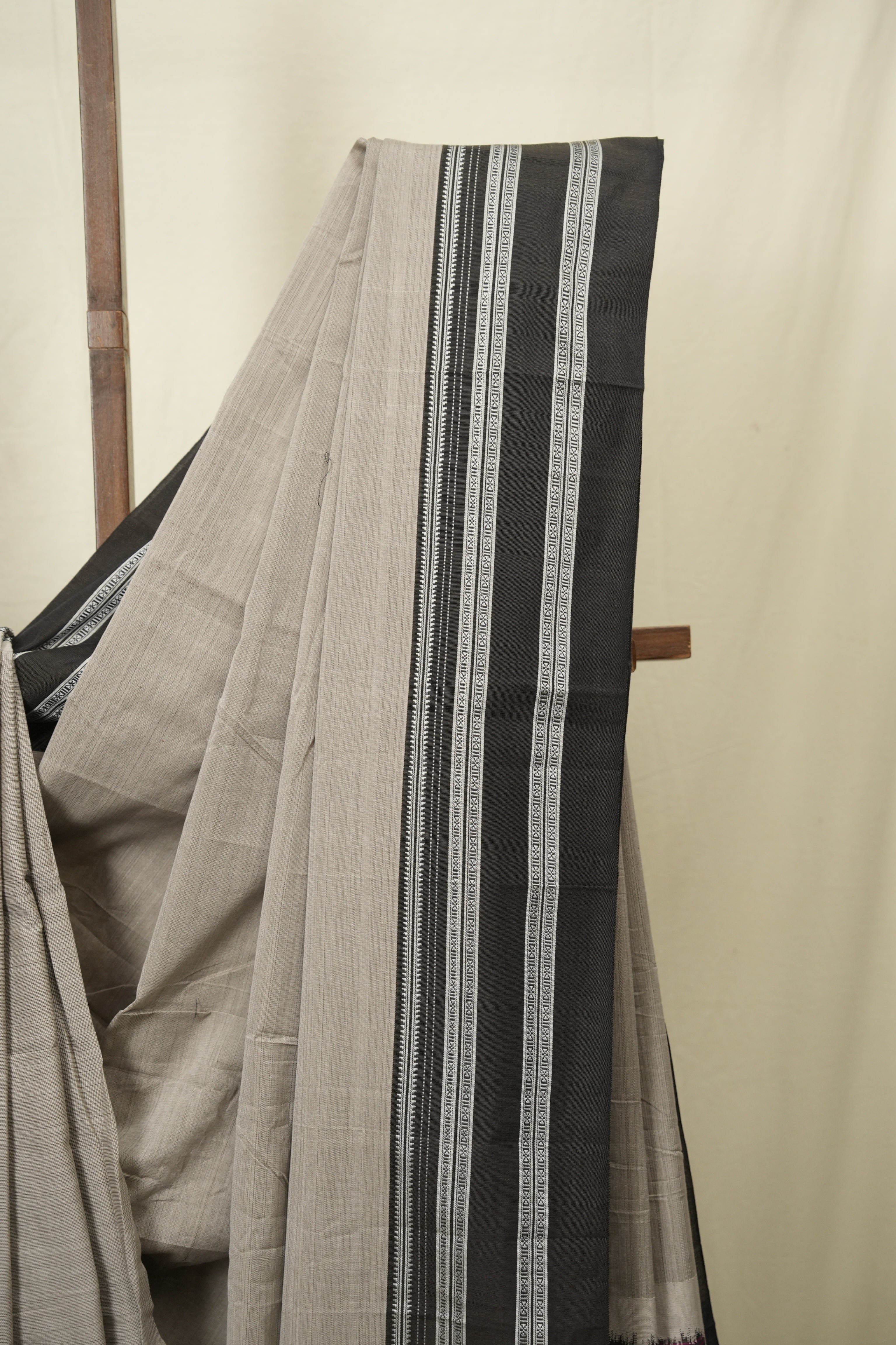 Slate Grey Cotton Ilkal Saree - SRSGCIS1037