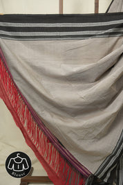 Slate Grey Cotton Ilkal Saree - SRSGCIS1037